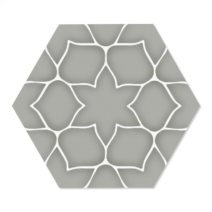 Hexagon Klinker Kerala Grå Matt-Satin 29x33 cm-0
